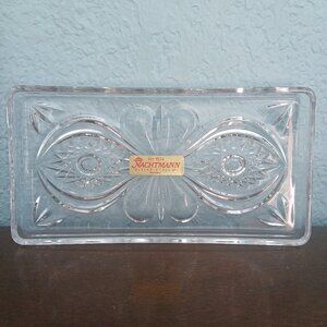 Nachtmann Bleikristall (lead crystal) tray Clear 7 in length